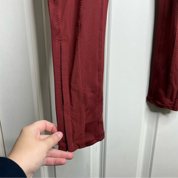 Free People Movement Burnt Red Born To Run High Rise Leggings Size Small - Picture 5 of 9